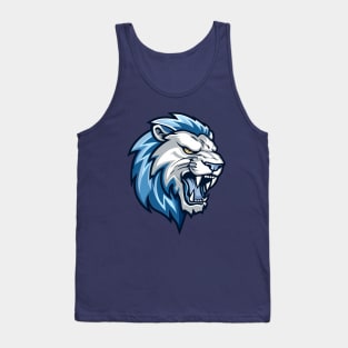 Blue Lions Head Tank Top